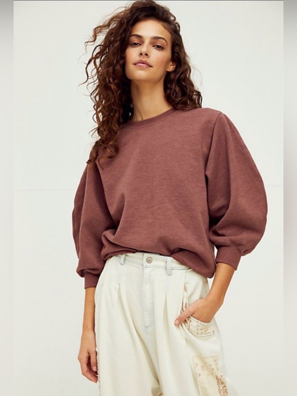 Agolde | Thora 3/4 Sleeve Sweatshirt